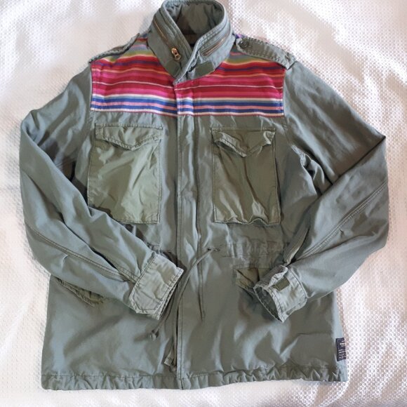 Ralph Lauren Denim & Supply Army Green Field Military Style Jacket - Picture 1 of 3